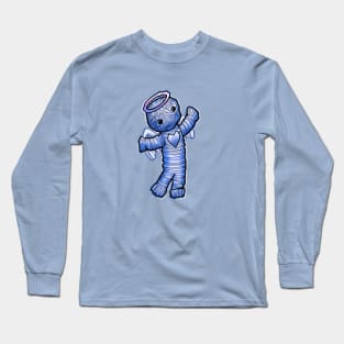 cute blue angel yarn doll Long Sleeve T-Shirt